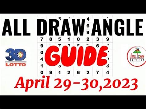 swertres all draw angle guide April 29.